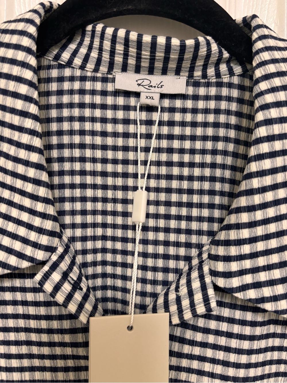 NWT Rails Limon Stripe Gingham Shirt - Picture 9 of 10